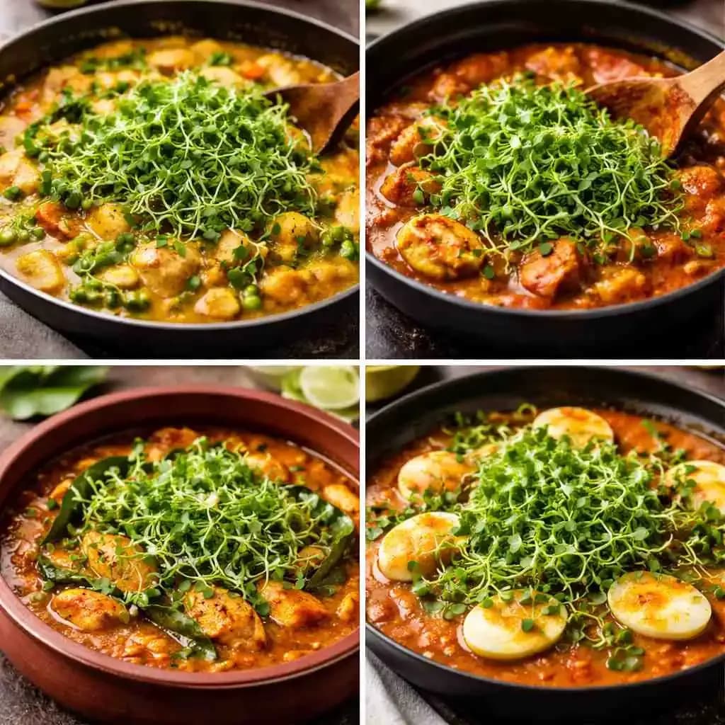 Microgreens Finishing Stir! Same curry. Stronger nutritional foundation!!